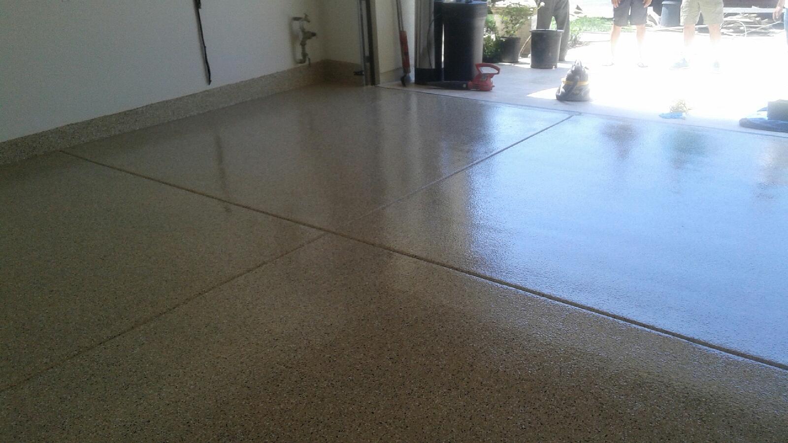 deserttan Flake garage floor system ca-resurfacing.com